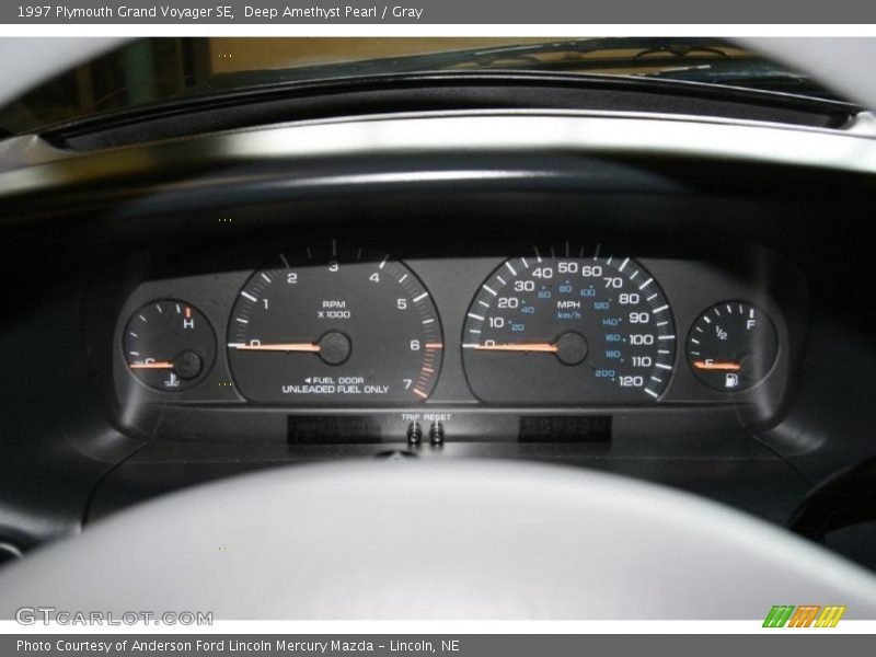 Deep Amethyst Pearl / Gray 1997 Plymouth Grand Voyager SE