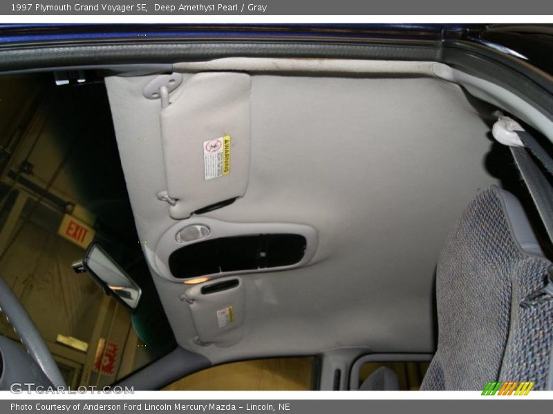Deep Amethyst Pearl / Gray 1997 Plymouth Grand Voyager SE