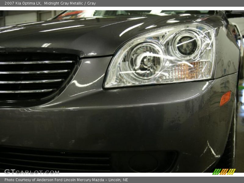 Midnight Gray Metallic / Gray 2007 Kia Optima LX