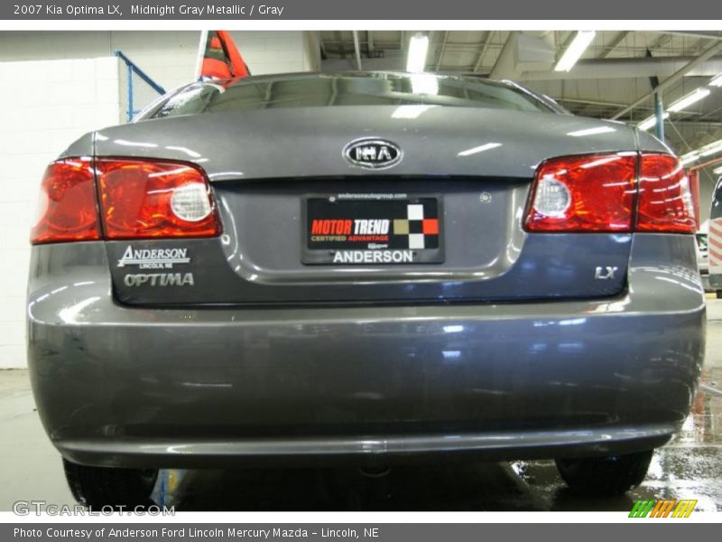 Midnight Gray Metallic / Gray 2007 Kia Optima LX