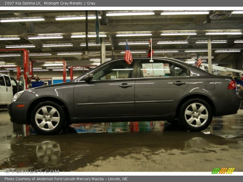 Midnight Gray Metallic / Gray 2007 Kia Optima LX