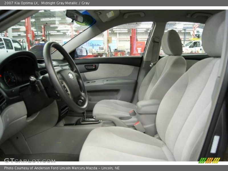 Midnight Gray Metallic / Gray 2007 Kia Optima LX