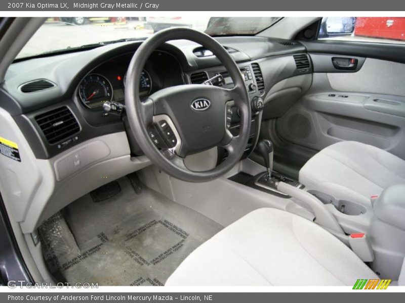 Midnight Gray Metallic / Gray 2007 Kia Optima LX