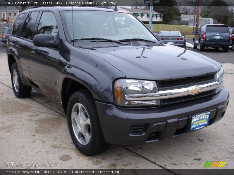 Graphite Metallic / Light Gray 2007 Chevrolet TrailBlazer LS 4x4