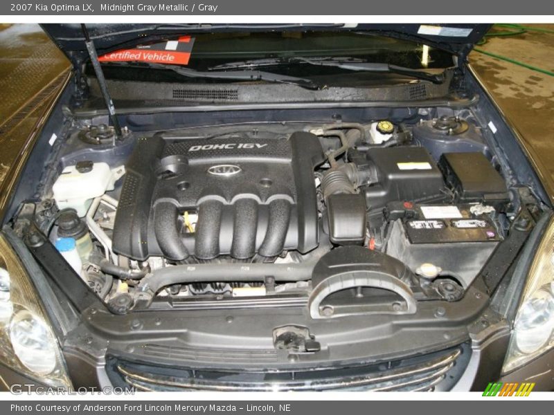 Midnight Gray Metallic / Gray 2007 Kia Optima LX