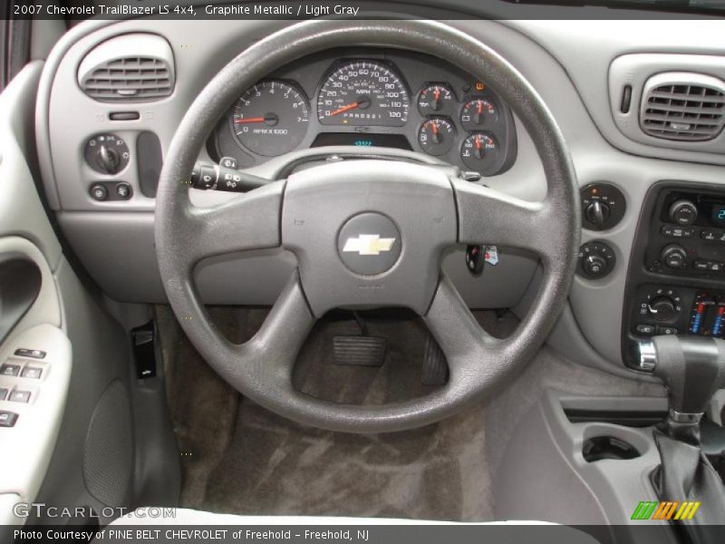 Graphite Metallic / Light Gray 2007 Chevrolet TrailBlazer LS 4x4