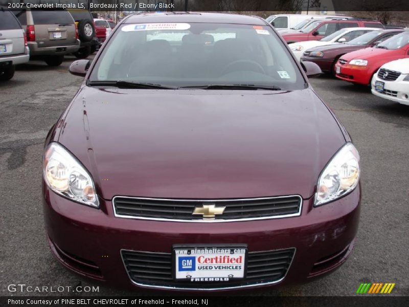 Bordeaux Red / Ebony Black 2007 Chevrolet Impala LS