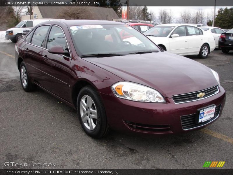Bordeaux Red / Ebony Black 2007 Chevrolet Impala LS