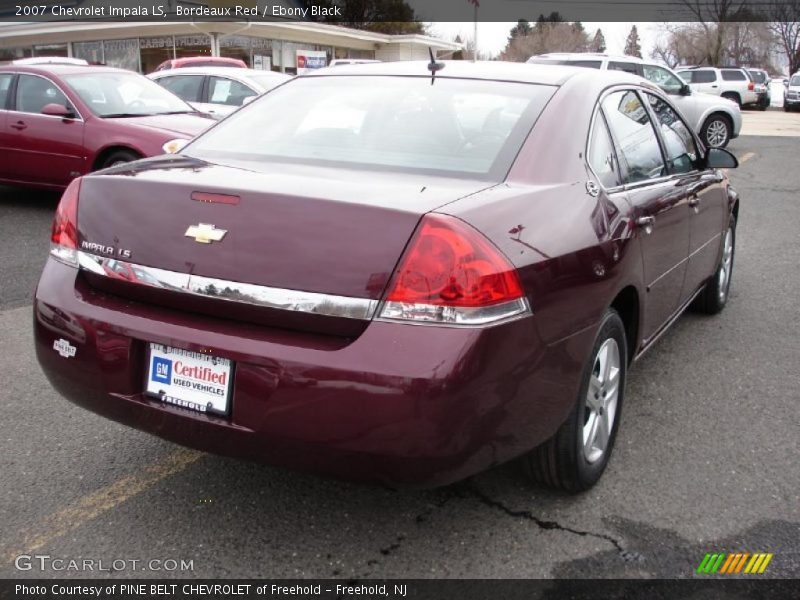 Bordeaux Red / Ebony Black 2007 Chevrolet Impala LS