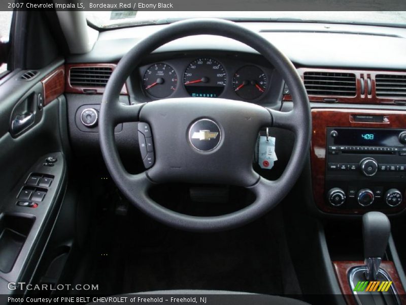 Bordeaux Red / Ebony Black 2007 Chevrolet Impala LS