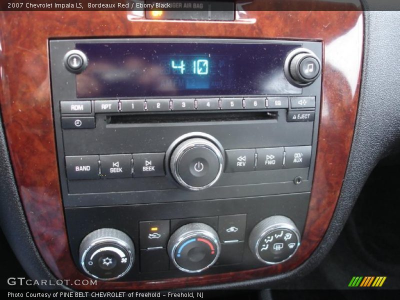 Bordeaux Red / Ebony Black 2007 Chevrolet Impala LS
