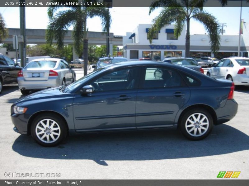 Barents Blue Metallic / Off Black 2009 Volvo S40 2.4i