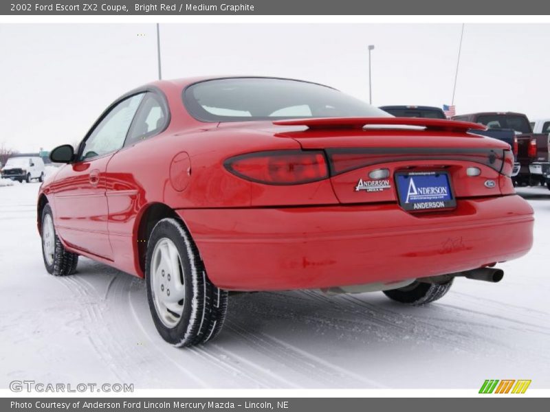 Bright Red / Medium Graphite 2002 Ford Escort ZX2 Coupe