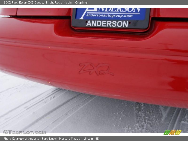 Bright Red / Medium Graphite 2002 Ford Escort ZX2 Coupe