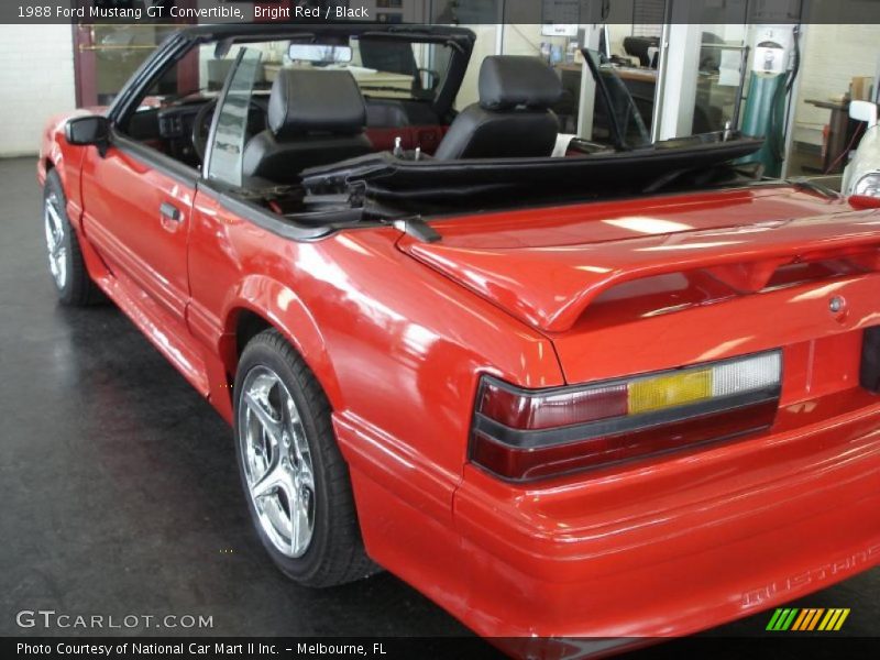 Bright Red / Black 1988 Ford Mustang GT Convertible