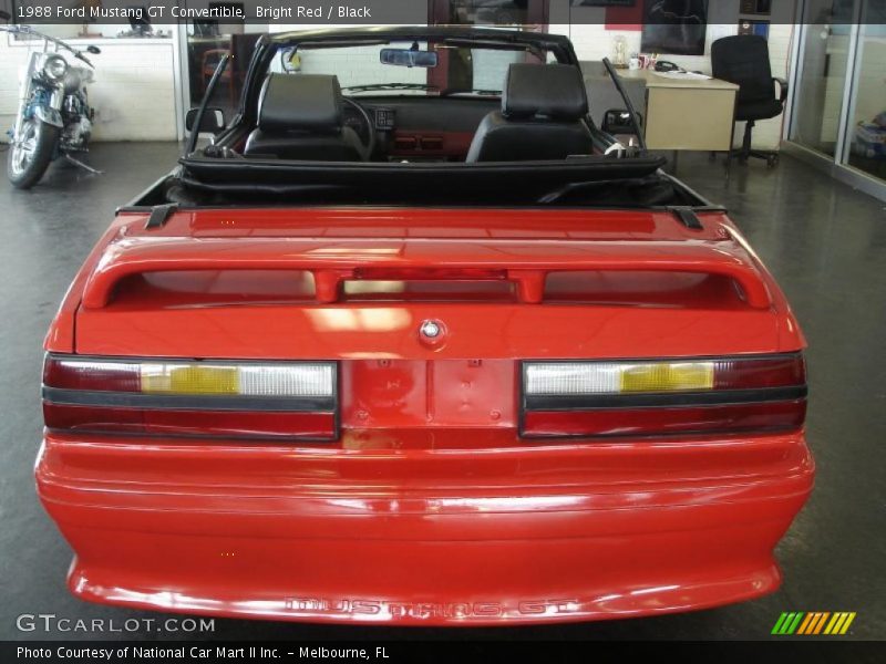 Bright Red / Black 1988 Ford Mustang GT Convertible