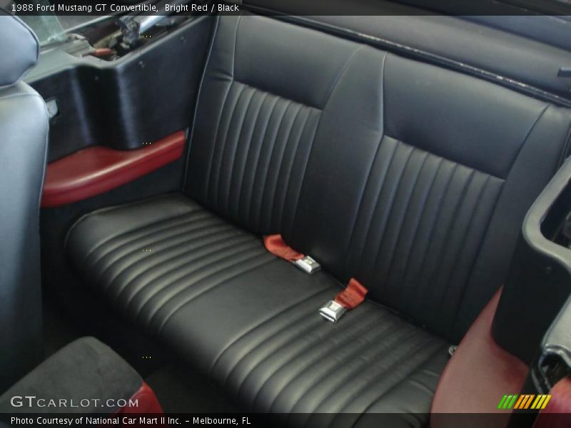 Bright Red / Black 1988 Ford Mustang GT Convertible