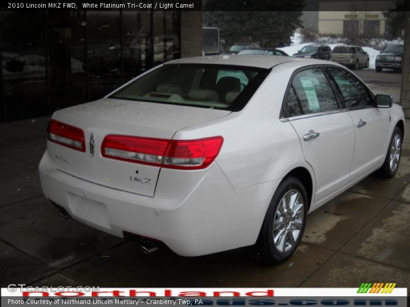 White Platinum Tri-Coat / Light Camel 2010 Lincoln MKZ FWD