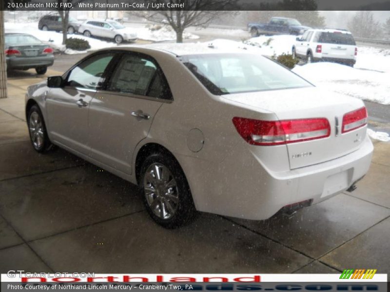 White Platinum Tri-Coat / Light Camel 2010 Lincoln MKZ FWD