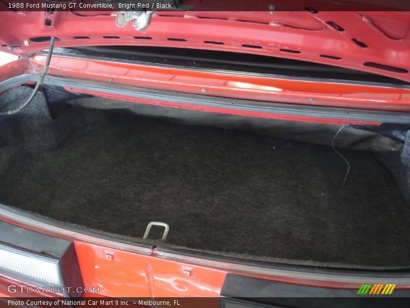 Bright Red / Black 1988 Ford Mustang GT Convertible