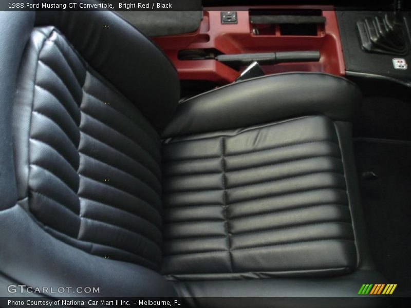Bright Red / Black 1988 Ford Mustang GT Convertible
