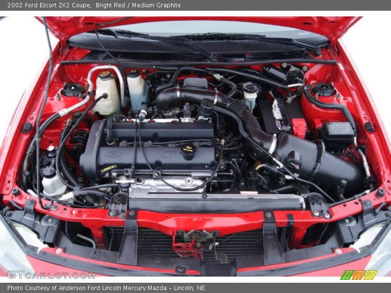 Bright Red / Medium Graphite 2002 Ford Escort ZX2 Coupe