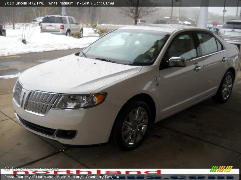 White Platinum Tri-Coat / Light Camel 2010 Lincoln MKZ FWD