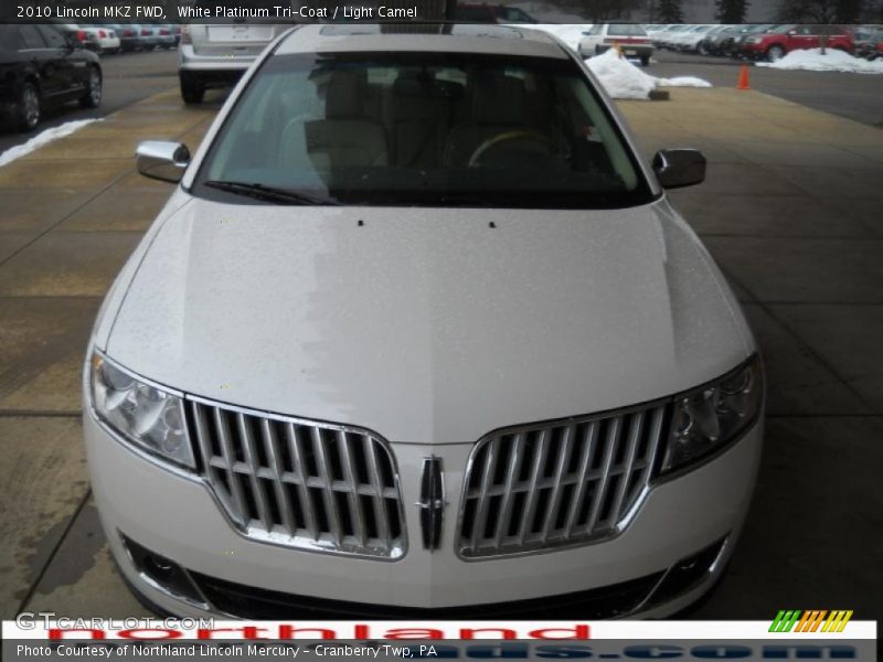 White Platinum Tri-Coat / Light Camel 2010 Lincoln MKZ FWD
