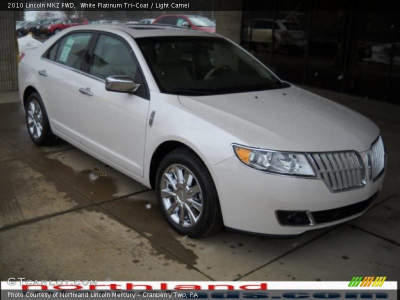 White Platinum Tri-Coat / Light Camel 2010 Lincoln MKZ FWD