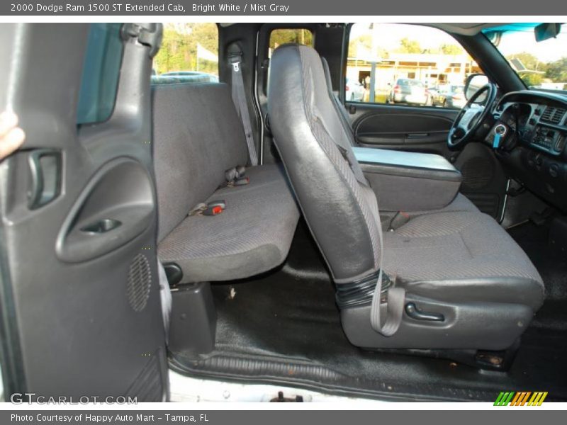 Bright White / Mist Gray 2000 Dodge Ram 1500 ST Extended Cab