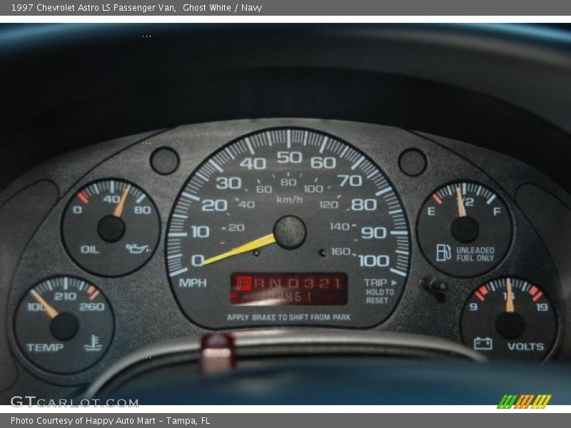 Ghost White / Navy 1997 Chevrolet Astro LS Passenger Van