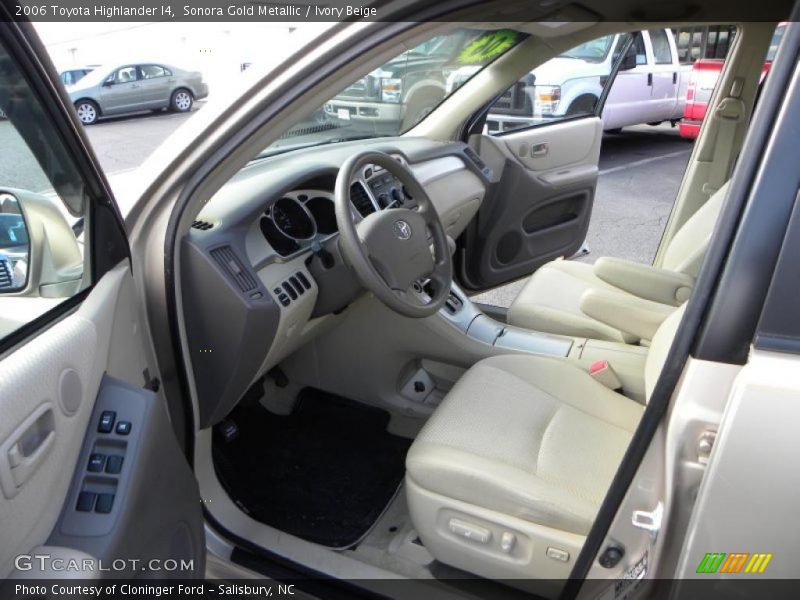 Sonora Gold Metallic / Ivory Beige 2006 Toyota Highlander I4