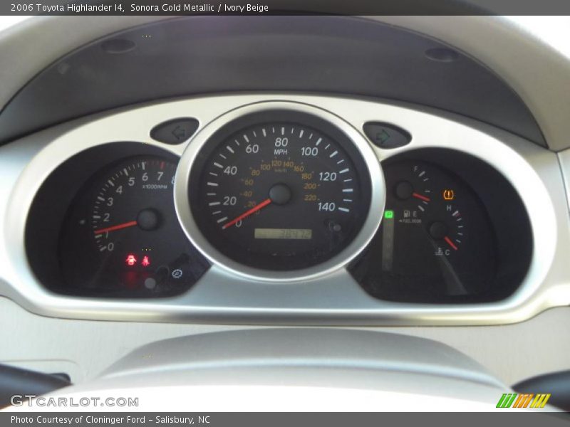 Sonora Gold Metallic / Ivory Beige 2006 Toyota Highlander I4