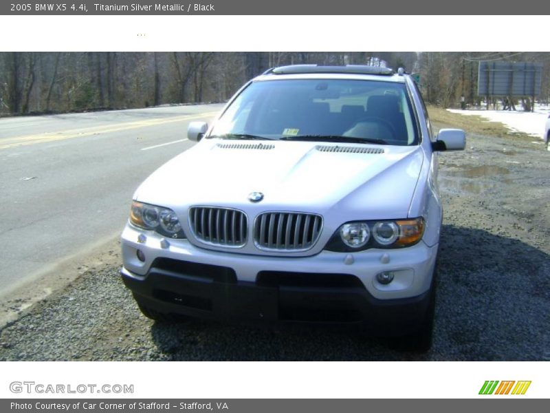 Titanium Silver Metallic / Black 2005 BMW X5 4.4i