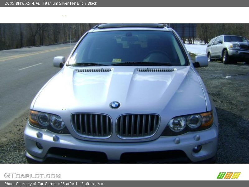 Titanium Silver Metallic / Black 2005 BMW X5 4.4i