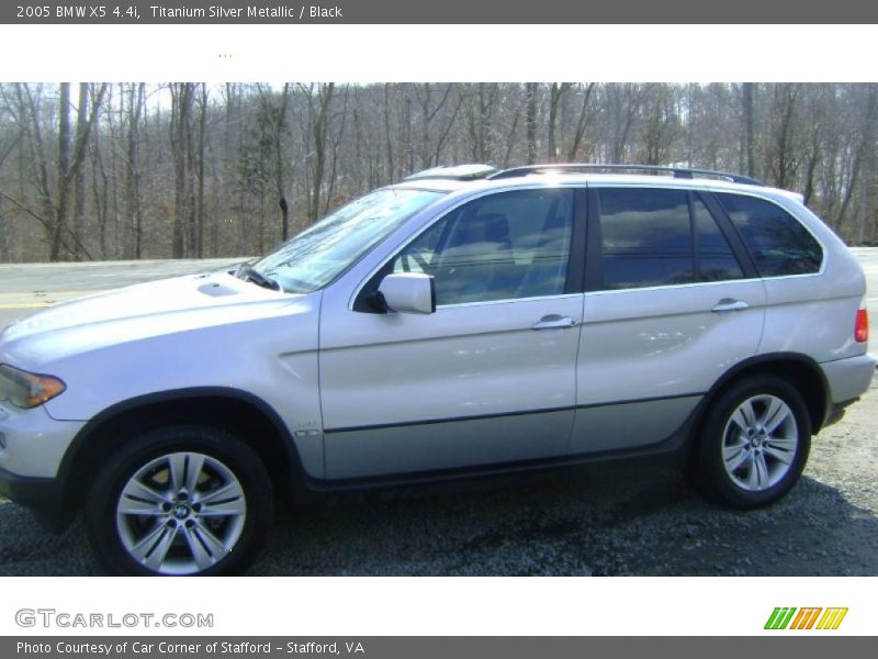 Titanium Silver Metallic / Black 2005 BMW X5 4.4i