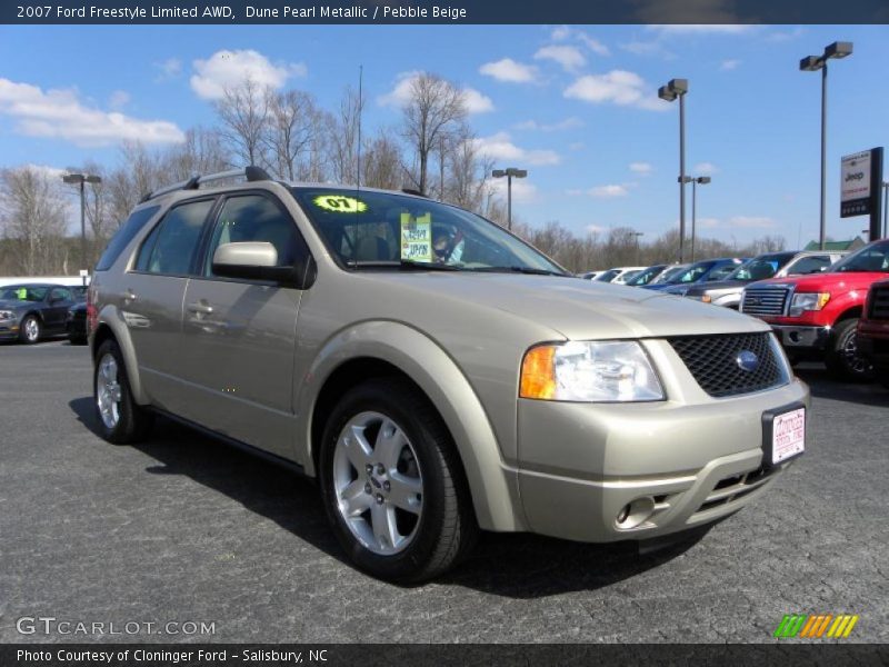 Dune Pearl Metallic / Pebble Beige 2007 Ford Freestyle Limited AWD