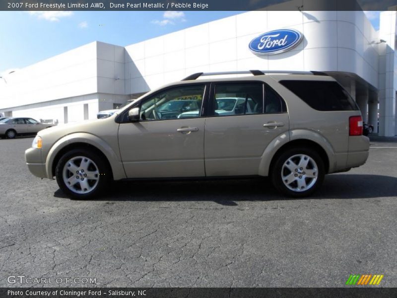 Dune Pearl Metallic / Pebble Beige 2007 Ford Freestyle Limited AWD