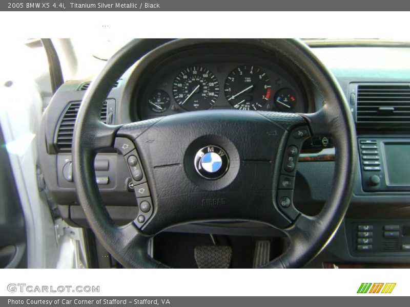 Titanium Silver Metallic / Black 2005 BMW X5 4.4i