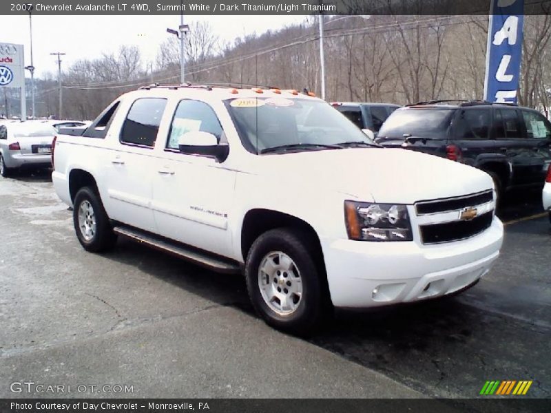 Summit White / Dark Titanium/Light Titanium 2007 Chevrolet Avalanche LT 4WD
