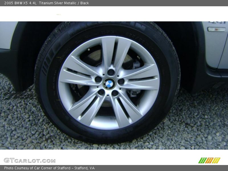 Titanium Silver Metallic / Black 2005 BMW X5 4.4i