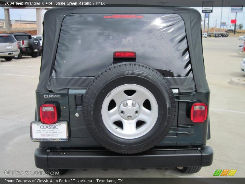 Shale Green Metallic / Khaki 2004 Jeep Wrangler X 4x4