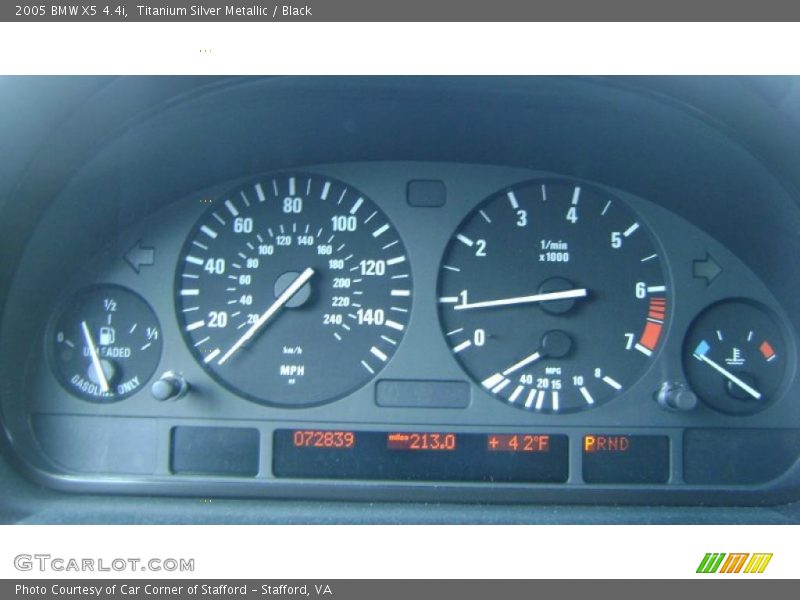 Titanium Silver Metallic / Black 2005 BMW X5 4.4i