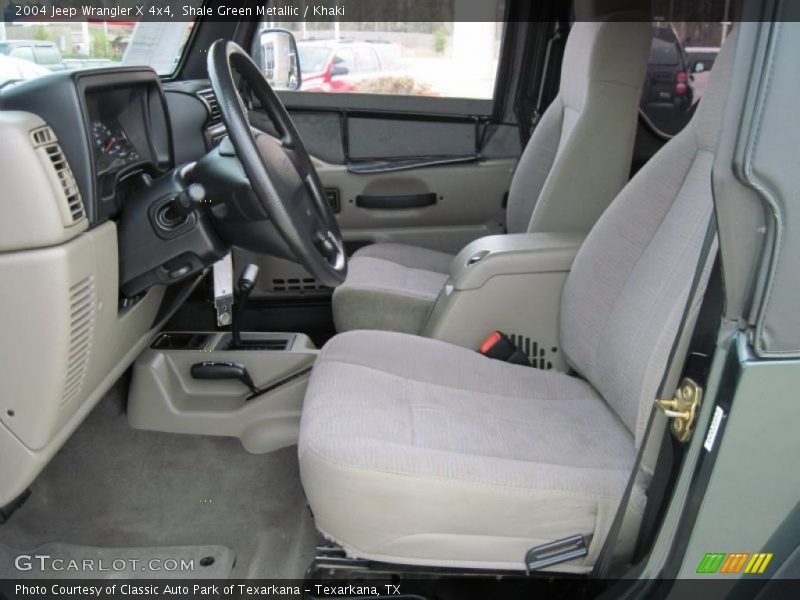 Shale Green Metallic / Khaki 2004 Jeep Wrangler X 4x4