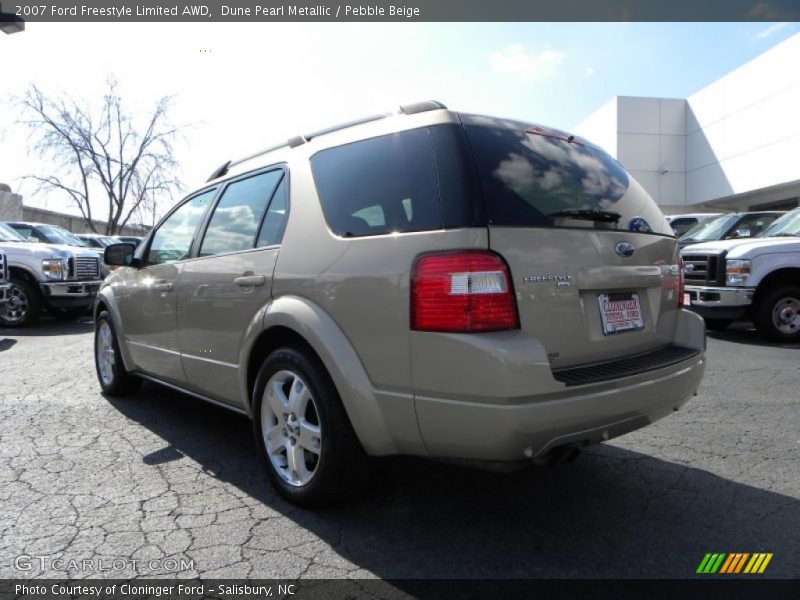 Dune Pearl Metallic / Pebble Beige 2007 Ford Freestyle Limited AWD