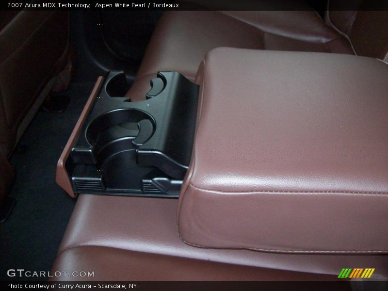 Aspen White Pearl / Bordeaux 2007 Acura MDX Technology