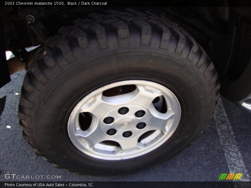 Black / Dark Charcoal 2003 Chevrolet Avalanche 1500