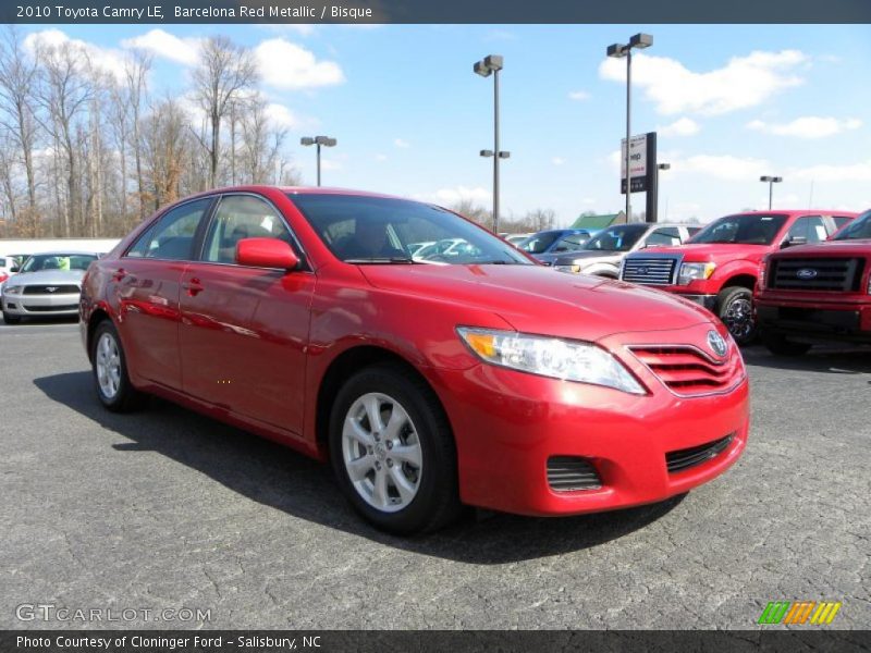 Barcelona Red Metallic / Bisque 2010 Toyota Camry LE