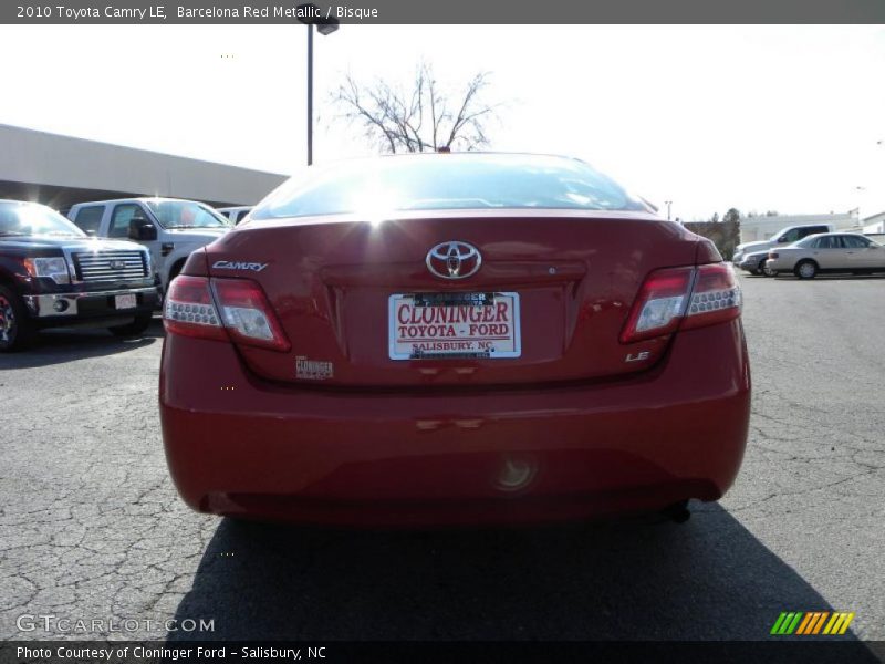 Barcelona Red Metallic / Bisque 2010 Toyota Camry LE