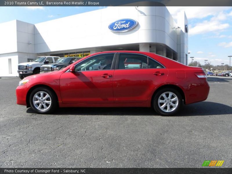 Barcelona Red Metallic / Bisque 2010 Toyota Camry LE